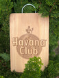 Planche à saucisson bois gravée Havana Club – BANCO-STORE