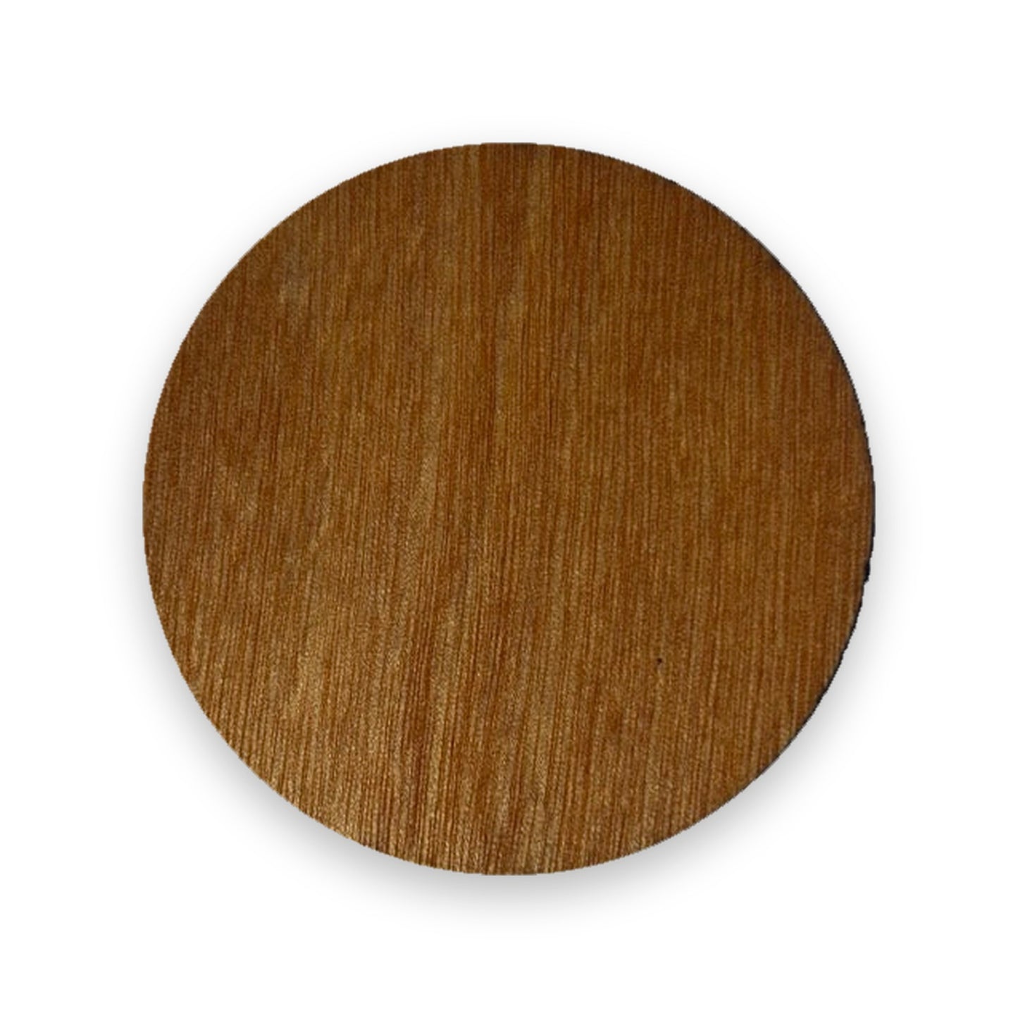 Dessous de verre en bois personnalisé sur fond blanc