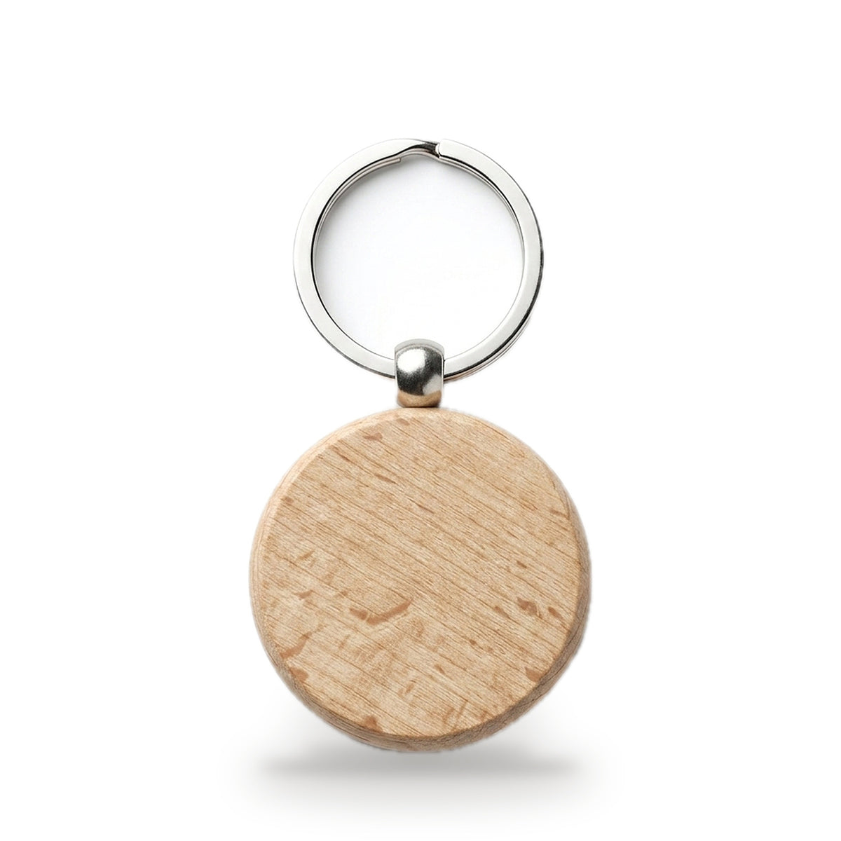 Porte-clés rond en bois à graver, BANCO