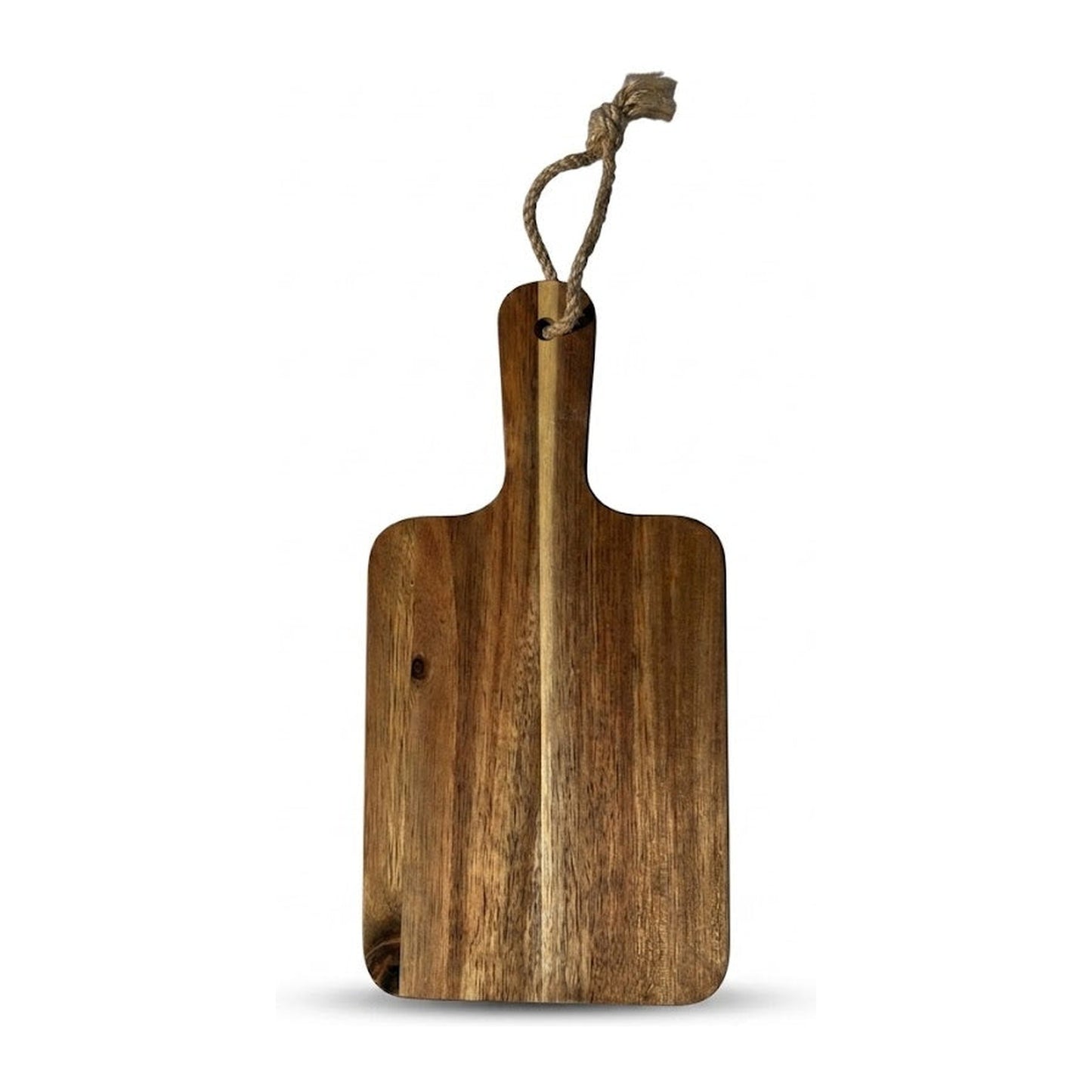Planche à saucisson personnalisable en acacia, packshot sur fond blanc