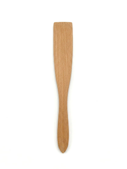 Spatule à crêpes en bois personnalisable, sur fond blanc